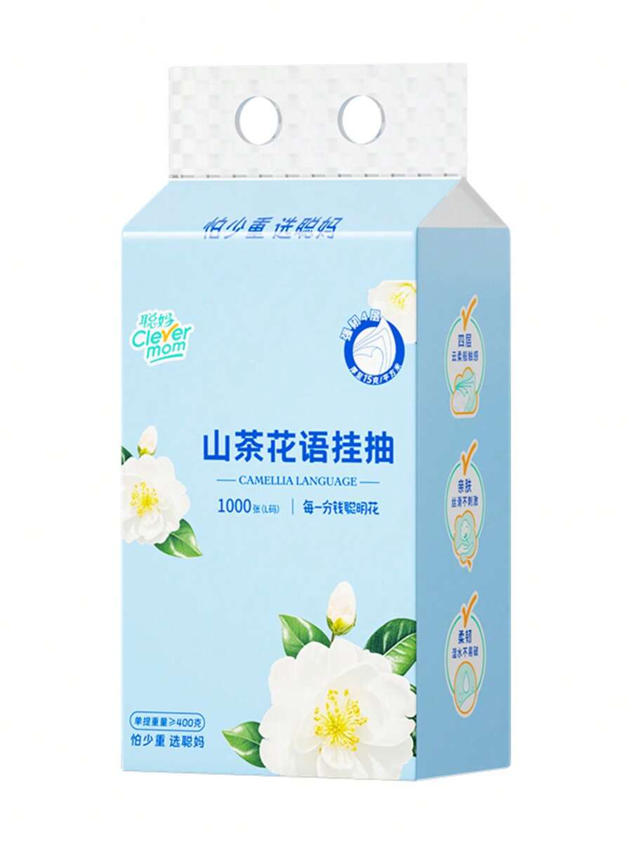 6 Packs/Carton Facial Tissue, 250 Sheets/Pack, Wall-Mounted Tissue Box, Toilet Paper, Paper Towels - 6 Packs/1 Box - View 1