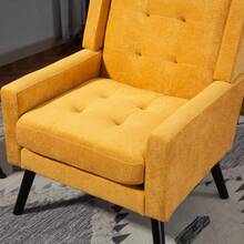 Home Theater Seating - Yellow + Upholstered - View 10
