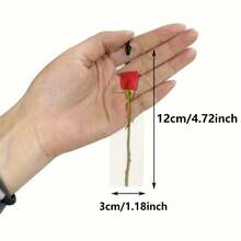 1个透明亚克力书签，饰有大玫瑰图案，搭配黑色流苏，是爱书人士的理想之选，也可作为情人节或生日小礼物。 - B - 查看 4