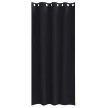 vidaXL Verdunkelungsvorhänge Mit Ringen, 2 Stück, Schwarz, 245 X 140 Cm - one-size - View 4