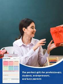 可撕式待办事项清单笔记本，助您理清思路 | A5 计划本，高效计划工具，简约风格笔记本，带日期和时间页，光滑纸张 - 多色 - 查看 2