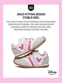 Disney 1 đôi giày thể thao trẻ em, thích hợp cho mặc hàng ngày, lễ hội, thể thao, hoạt động ngoài trời, thoải mái, chống trơn trượt, bền, thoáng khí (Giày thể thao bé trai, giày trượt ván bé trai, giày thể thao trẻ em, giày thể thao bé gái, giày trượt ván bé gái) - Hồng - Xem 5
