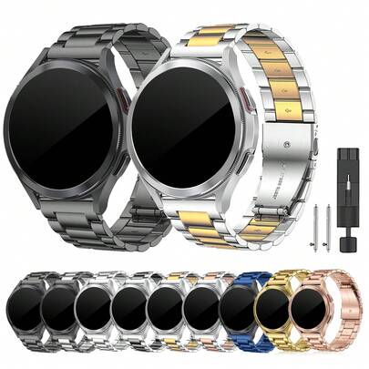 OFNRBRF Watch Bands in Sizes 18/20/22/24MM, Made of Stainless Steel, Suitable for Replacing Straps on Smartwatches, Traditional Watches band