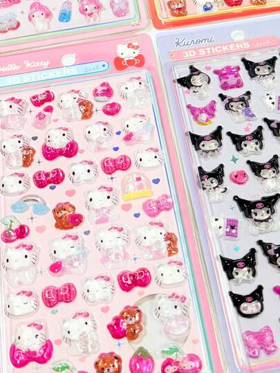 1 pieza Pegatinas de dibujos animados, pegatinas de cuaderno de dibujos animados lindos, material de decoración DIY Pegatinas (es posible que algunos estilos tengan diferencias de color, se envían al azar)