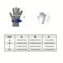 2 Stücke / 1 Set hochwertige Nylon- und Stahlseil-Angelhandschuhe, leicht, strapazierfähig und bequem für Küche, Badezimmer, Toilette und Outdoor - Blau - Übersicht 5