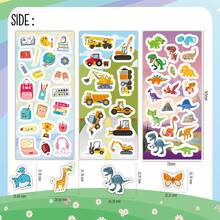 12pcs Cute Cartoon Children Stickers, Diverse Patterns, Scrapbooking Stickers, Decorative Stickers Suitable For Any Surface, For Boys And Girls, Party Favors - Multicolor - View 3