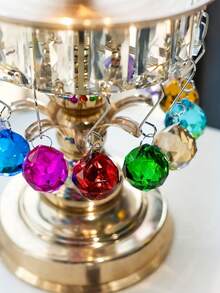 20mm Colorful Crystal Ball Vintage Crystal Pendant Rainbow Suncatcher Suitable For Window Decor, Garden Wind Chime Crafting - A - View 6