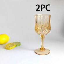 Glass-Like High Stem Wine Glasses, Odorless & Shatterproof, Wine Glasses & Drinking Cups Set | Material, Transparent Like Glass, Durable & Anti-Drop | Outdoor Picnic, Kitchen & Home Use | Suitable For Valentine's Day, Easter, Birthday, Wedding, Anniversary, Kids Party, Housewarming - Multicolor - View 18