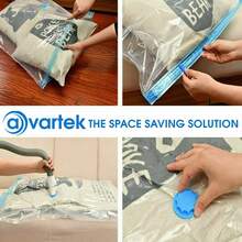 6 X STRONG VACUUM STORAGE SPACE SAVING BAGS VAC BAG SPACE SAVER VACCUM VACUM-BAG - transparente - Ver 10