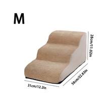 Cầu thang cho thú cưng 3/4/5 bậc, đường dốc cho giường, ghế sofa, chống trơn trượt và mài mòn, có thể tháo rời và giặt được, chăm sóc cho chó mèo bị thương, già yếu và đau khớp, sản phẩm bán chạy. - Nhiều màu - Xem 19
