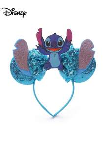 Disney 1个卡通可爱蝴蝶结，游乐园装饰米奇耳朵，生日发箍，公主米奇和史迪奇耳朵发饰，适合公园、主题派对、生日，经典角色设计，情人节礼物佳选 - 彩色 - 查看 6