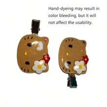 SANRIO 可爱黑色“”发夹，萌趣卡通侧边发夹，创意头饰，适合作为生日礼物（手工染色，存在轻微瑕疵，不影响使用） - 彩色 - 查看 12