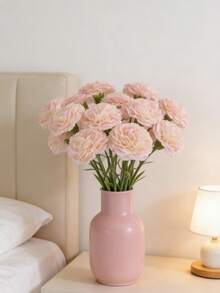 Artificial Carnations, Silk Carnations, Artificial Flower Stems, Finished Artificial Bouquets, High-End Living Room Decorations, Wedding Floral Arrangements, Suitable For Wedding Center Decorations, Bridal Bouquets And Table Settings, Bridal Showers, Table Settings, Home Parties, Mother's Day, Valentine's Day, Christmas, Weddings, Birthday Party Decorations And Gifts. - Multicolor - View 6