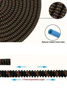 Expandable Garden Hose, High Pressure Metal Nozzle, Spray Cleaning Gun, With Quick Connector, Irrigation Hose - A - View 4