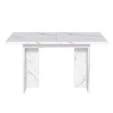 Dining Tables - White Marble + MDF - View 9