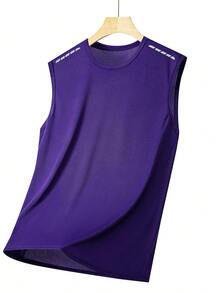 Camiseta de tirantes de moda para hombre, top de entrenamiento transpirable y de alta elasticidad - Multicolor - Ver 5