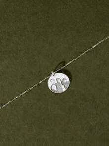 1pc Fashionable Minimalist Customized Photo Necklace, Unique Gift Suitable For Family, Couples, Parent-Child, Pets, Fashion, Retro, Minimalist, Unisex, Casual, Cute, Customized, Personalized, Distinctive, Ideal Gift For Him, Ideal Gift For Her, Boyfriend, Girlfriend, Dad - Multicolor - View 17