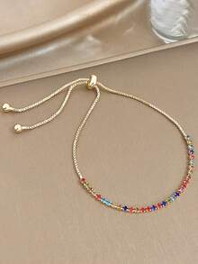 1 chiếc vòng chân hình trái tim đính đá Zirconia màu sắc tinh tế sang trọng dành cho nữ, mạ vàng 18K bằng thép không gỉ, món quà thanh lịch dành tặng mẹ, thích hợp cho Lễ Tình nhân, Tiệc tùng, Dạ hội, Hàng ngày, Hẹn hò, Ngày của Mẹ, Năm mới, Đám cưới, Đi biển, Giáng sinh, Kỷ niệm, Trang sức phong cách Boho, Quà sinh nhật, Quà tặng cho phù dâu - Nhiều màu - Xem 7