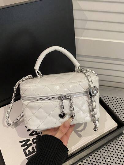 Fashion New Women's Casual Handbag, Made Of Waterproof PU Material, Double Zipper Design, Adjustable Shoulder Strap, Stylish Women's Casual Handbag, Compact Design Business Commuter Bag, Multi-Functional Daily Shoulder Bag, Suitable For Shopping, Travel, Work And Gatherings.