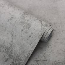 Thick, Removable Vinyl Contact Paper-Peel & Stick Vintage Cement Gray Wallpaper For Living Room, Kitchen, Bedroom, Dorm Decor & Furniture Makeover - 1PC - View 5