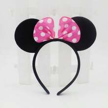Disney Mickey Mouse Headband, Cute Minnie Mouse Bow Headband, Simple Party Headpiece - Multicolor - View 4