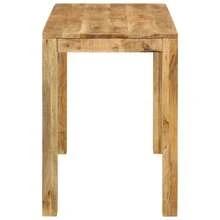 vidaXL Esstisch 110x55x76 Cm Massivholz Mango - Màu vàng - Xem 3