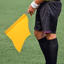 2pcs Upgraded Stainless Steel Referee Flags, Track & Field Umpire Sideline Flags, Soccer Linesman Flags, Red Yellow Blue White Signaling Flags, Railway Signal Flags - Multicolor - View 7