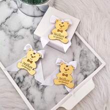 Personalized Teddy Bear Acrylic Tags, Perfect For Baby Showers, Birthday Gifts, And As Decorations To Add Festive Cheer To The Family. - Multicolor - View 5