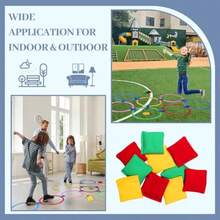 Multi-Game Hopscotch Set With Toss Bean Bags Hopscotch Ring Game For Outdoor Physical Games Promoting Coordination Durable Playground Toys For Boys And GirlsChildren's Growth Games, Fun And Joyful, Essential For Childhood - 5colors - View 7