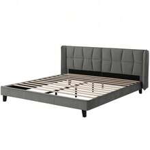 Bed Bases & Foundations - Gray + Velvet + 180cm*200cm - View 7