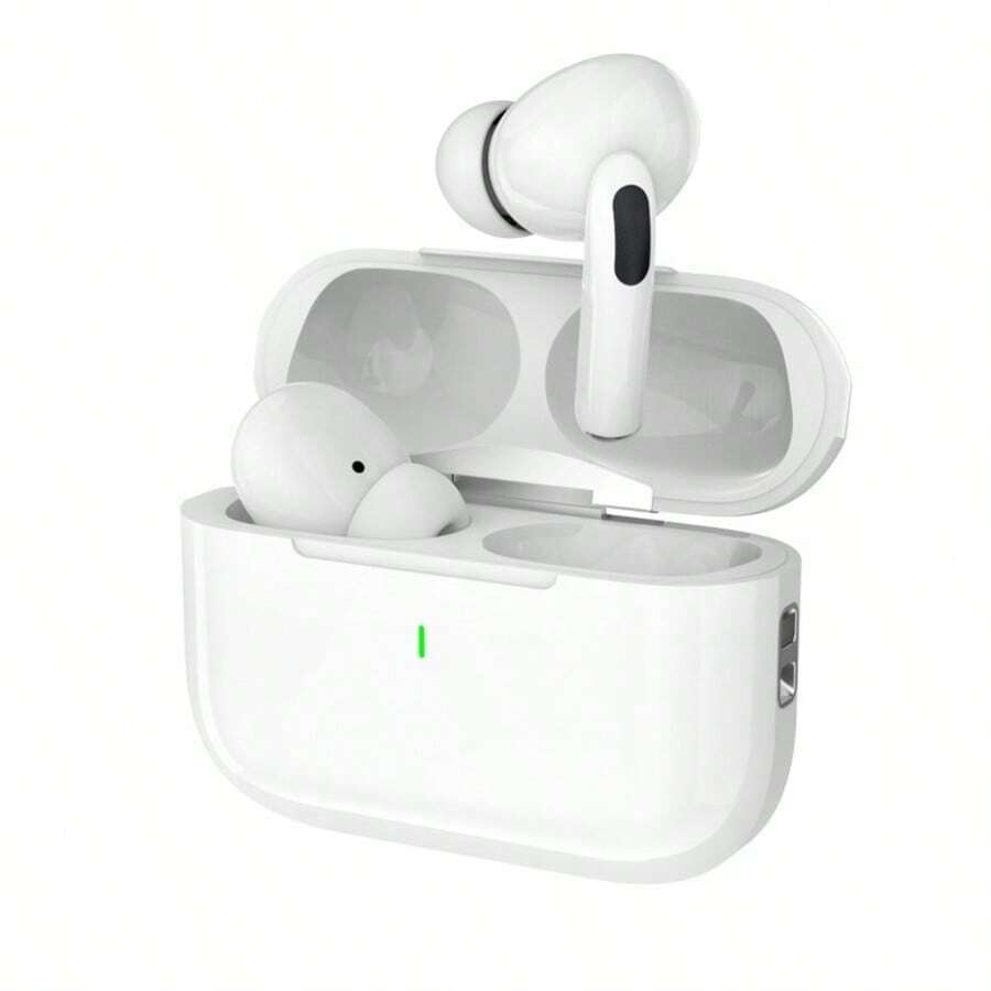 Pods (Pro Generation)Wireless Earbuds Cancelling(-36db)In-Ear Earphones With Charging Case 30H Playtime 360 Hi-Fi Stereo Waterproof Headphones For Android IOS Laptops For IOS, Android Users, Gifts For Family, Friends, Kids, Birthday, Spring, Boyfriends, Girlfriends, Holiday,Easter Small And Portable, In-Ear Wireless Earphone Mini True Earbuds With Charging Case,Active Noise Cancellation,Air - 白色 - 查看 1