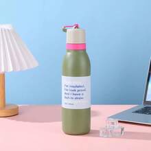 Termo Vaso-botella Acero Inoxidablecon Fría/caliente 600ML - Verde - Ver 3