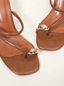Dép xỏ ngón đế xuồng mùa hè mới - màu nâu - Xem 6