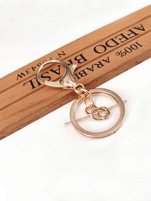 10pcs Metal Lobster Clasp Key Chains, 4-Link Chains/8-Shape Chain Key Fob Pendant, DIY Alloy Keyring Jewelry Accessories Car Accessories Bag Charm School Cute Goth Y2k - Gold + Silver - View 6