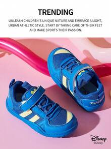 Disney 1 双米奇联名儿童运动鞋，适合日常穿着、节日、运动、户外活动，舒适、防滑、透气（男童运动鞋、男童滑板鞋、儿童运动鞋、女童运动鞋、女童滑板鞋） - 藍色 - 查看 2