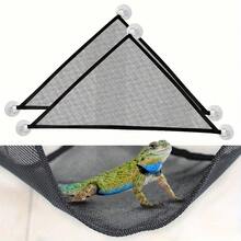 2pcs Bearded Dragon & Gecko Hammock - Breathable Mesh, Removable, Suitable For Large & Small Lizards And Snakes, Anole Lizard, Reptile Hammock - Multicolor - View 13