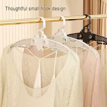 1pc Lazy Spring Retractable Clothes Hanger, Foldable Household Anti-Slip Wide-Shoulder Traceless Clothes Drying Rack, Storage Wonder, Clothes Hanger - Multicolor - View 8