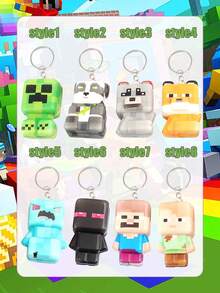 Minecraft My World Slow Recovery Squeezing Joy Keychain, Internet-Famous Stress Relief Keychain - Multicolor - View 6