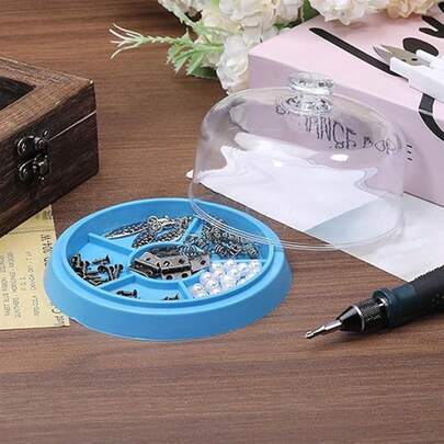 Watch Movement Dust Cover Watch Parts Tray, Moistureproof Anti-Dust Tray Box For Watches Movement Parts.