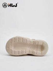 Nuevas sandalias de verano para mujer de moda casual al aire libre con cuña, decoración de flor hueca, transpirables y de slip-on, suela gruesa de tacón alto de unicolor - Caqui - Ver 6