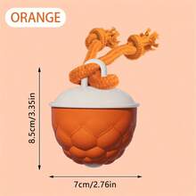 USB自动移动弹跳球互动智能狗狗玩具，适合中大型犬，宠物礼物 - 藍白色 - 查看 13