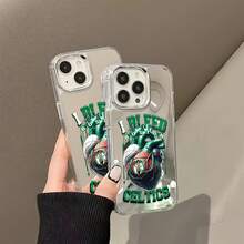 El corazón de los Celtics rebosa orgullo bostoniano. Esta elegante funda es compatible con Samsung, Apple, VIVO, OPPO, , Transsion, ,  y Honor. Fabricada en silicona TPU, ofrece protección contra golpes y caídas, además de una sensación superior. Es un regalo ideal para familiares, amigos y seres queridos, y la opción perfecta para San Valentín y Año Nuevo.Funda de teléfono con espejo - Plateado - Ver 5