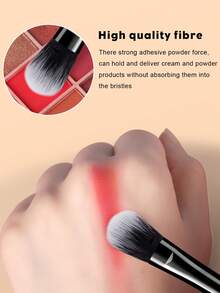 Eid Al-Fitr 50pcs/12pcs/1pc Complete Makeup Brush Set Includes 30 Soft Makeup Brushes-1 Travel Waterproof Makeup Bag, 3 Triangular Puff Sponges, 3 Liquid Beauty Eggs, 3 Heart-Shaped Finger Puff Sponges, 3 Mini Beauty Eggs, 3 Round Puff Sponges, 2 Wristbands, 1 Hairband, And 1 Brush-Cleaning Egg-Ideal For Beginners - Black - View 9