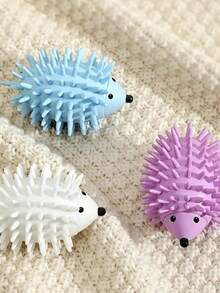 Reusable Hedgehog Shaped Laundry Ball, Reusable Fabric Defuzzer, Silicone Hedgehog Anti-Pilling Ball, Washing Machine & Dryer Anti-Wrinkle Plastic Accessories - Multicolor - View 7