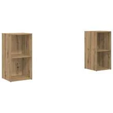 vidaXL TV-Möbelset 2 Stück Handwerks-Eiche 72 X 35 X 36,5 Cm - Giallo - Visualizzare 2