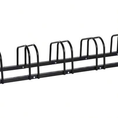 Durable Bike Rack Stand Holds 3-6 Bikes, Outdoor Storage For Road, Mountain, & Motorcycles