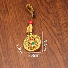 3件套创意葫芦吉祥字钥匙扣，汽车钥匙链挂件，男女皆宜的吉祥礼物，新年、情人节礼物 - 鑰匙扣 - 查看 4