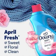 Downy Liquid Fabric Softener, April Fresh Scent,  Long-Lasting Freshness With Softness Boost – Reduces Wrinkles, Static, And Friction – Ideal For Clothes, Bedding, And Towels – Gentle On Fabrics, Hypoallergenic Formula – 44 Fl Oz, 60 Loads – For All Washing Machines, Budget-Friendly, Perfect For Families And Everyday Use - 1 - 查看 6