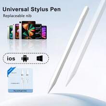 Apple Pencil Compatible Fast Charging Stylus Pen - High Precision Capacitive Stylus Pen Compatible With IPad/Android/Microsoft Tablets, Includes Replacement Nibs And Charging Cable Gifts For Mother, Family, Friends, Kids, Birthday, Holiday - Multicolor - View 3