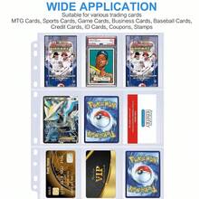¡Álbum de colección de 450 bolsillos! 9 páginas de plástico transparente (50 hojas) - Fundas individuales aptas para tarjetas Pokémon, béisbol y de juegos, perfecto para coleccionistas y almacenamiento de tarjetas! - Multicolor - Ver 2